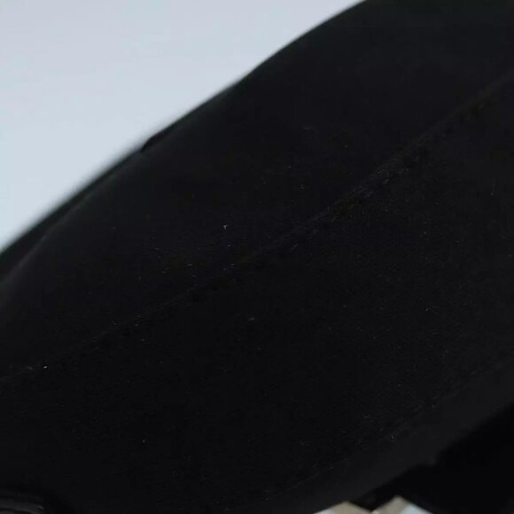 FENDI Mini Croissant Hand Bag Nylon Black Silver Auth - Picture 7 of 15